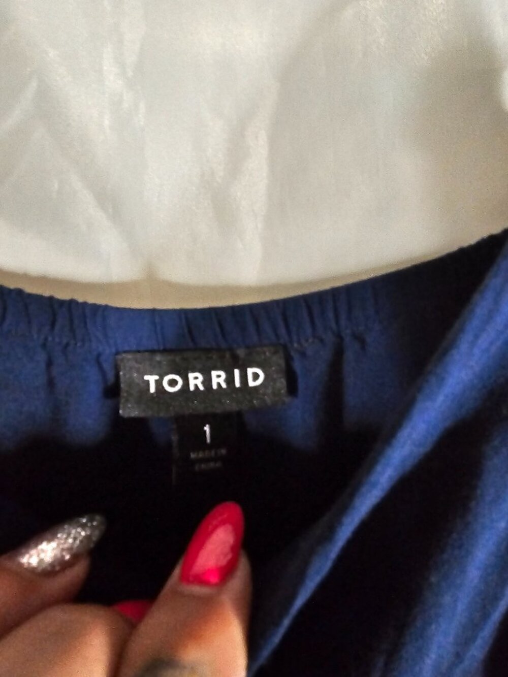 Torrid navy mini cami dress. Size 1 - Picture 4 of 6